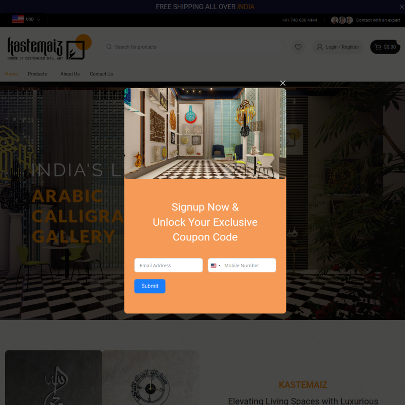 Kastemaiz website screenshot