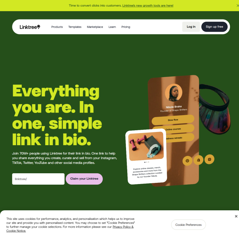 Linktree Website Preview