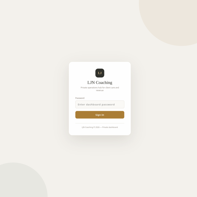 LJN Coaching Portal
