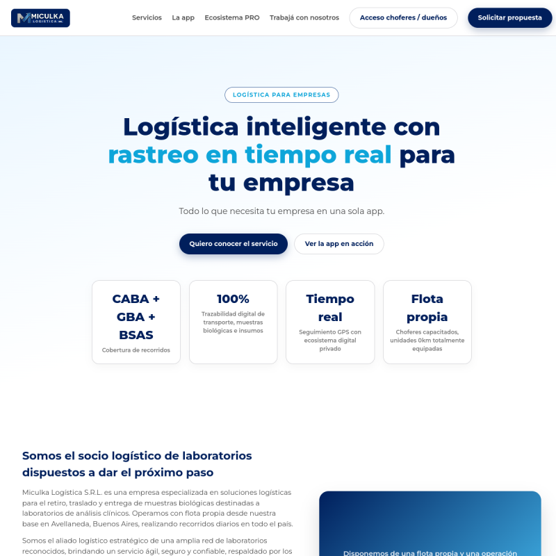Preview de miculkalogisticasrl.com