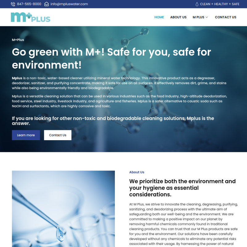 M Plus Mineral Water Technology