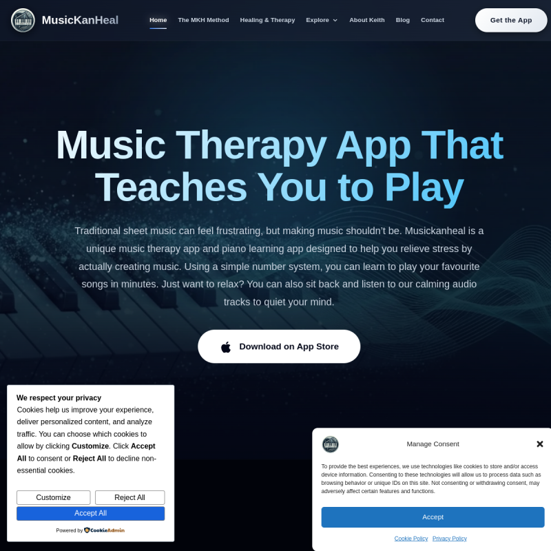 MusicKanHeal — Music Therapy Platform