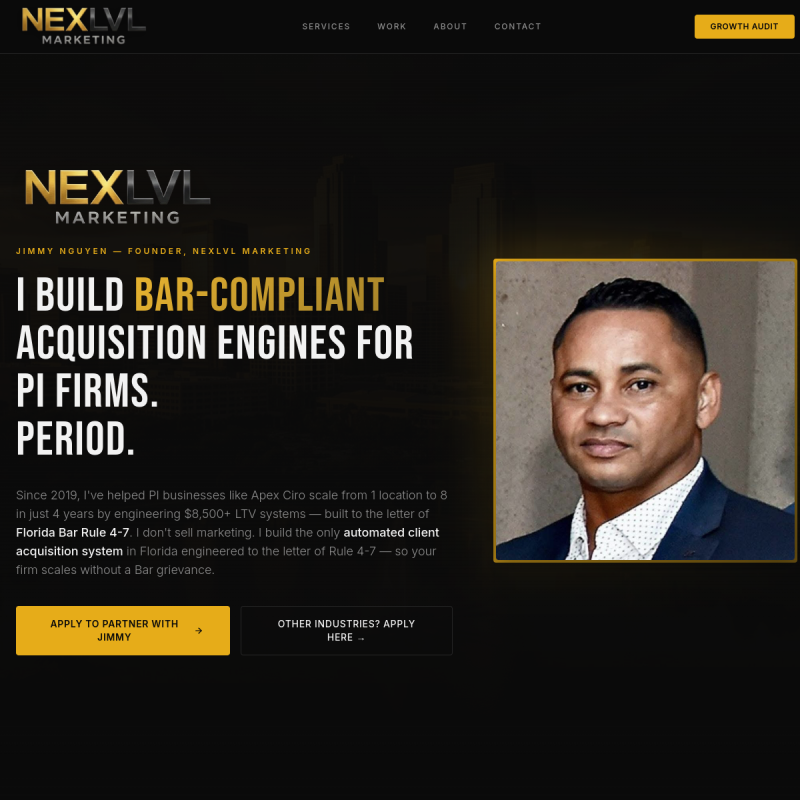 Nex Lvl Marketing website preview