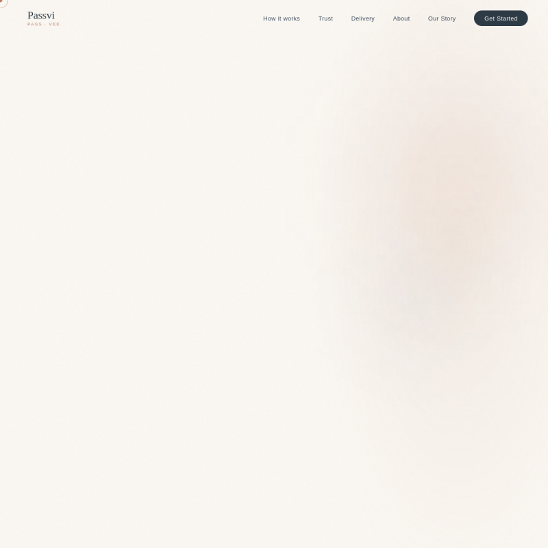 Passvi website screenshot