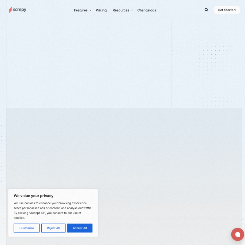 Screpy Website Preview