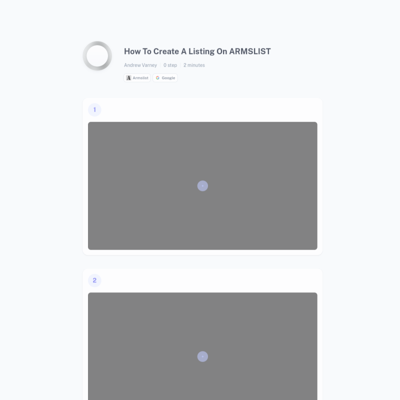 Listing creation demo