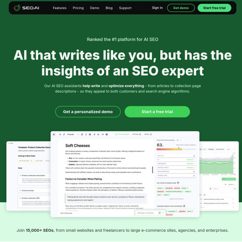 SEO.ai Website Preview