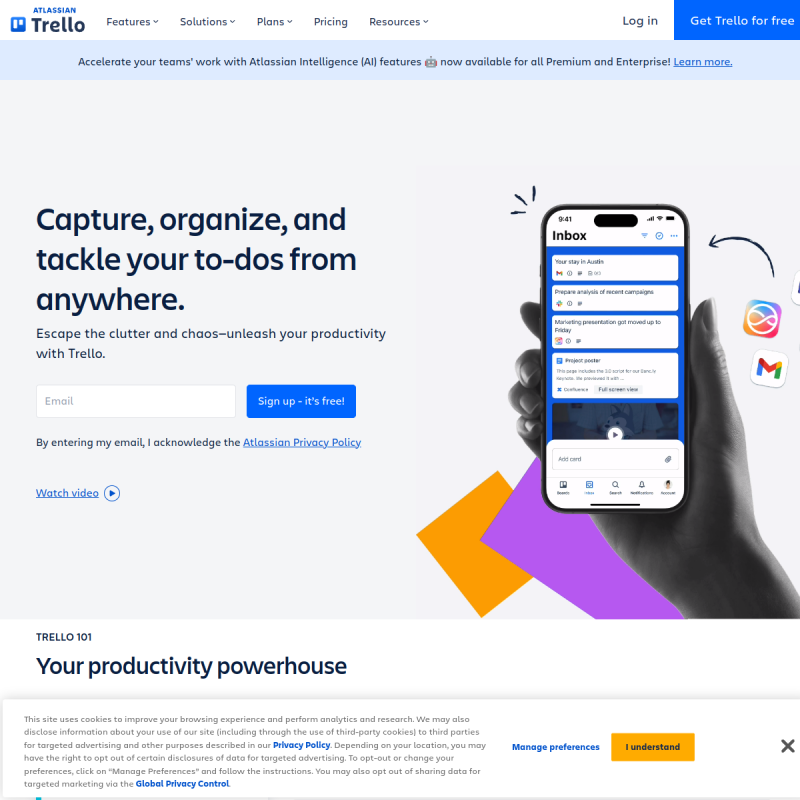 Trello Website Screenshot