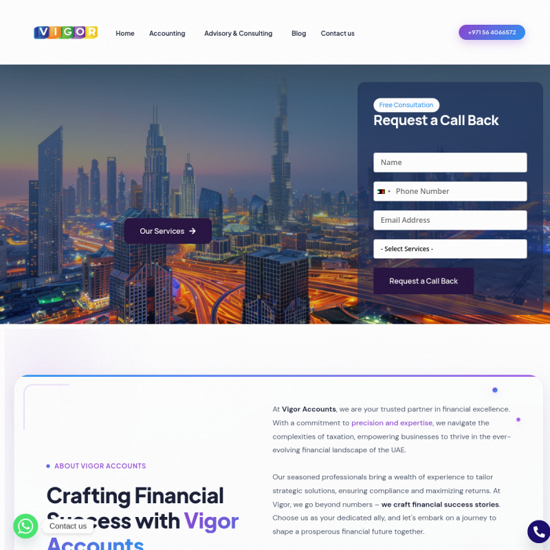 Vigorpak website screenshot