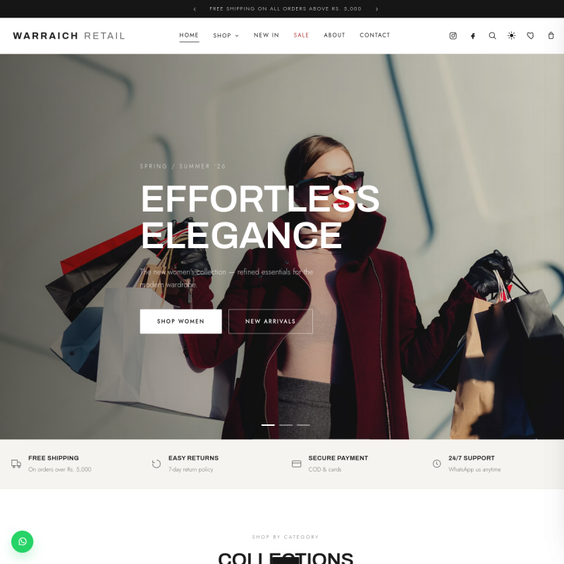 Warraich Retail website