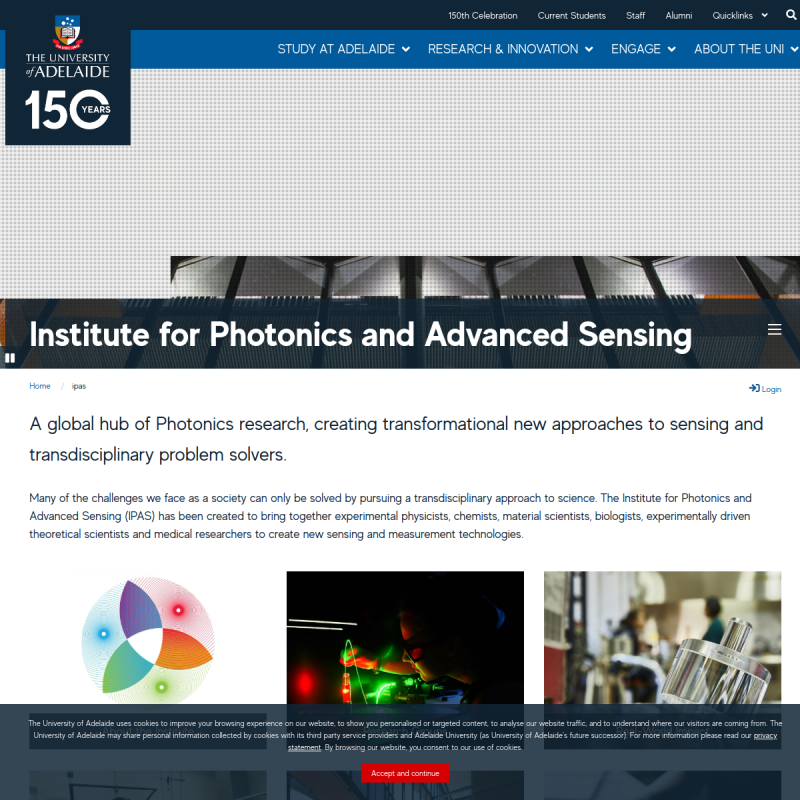The Institute for Photonics and Advanced Sensing