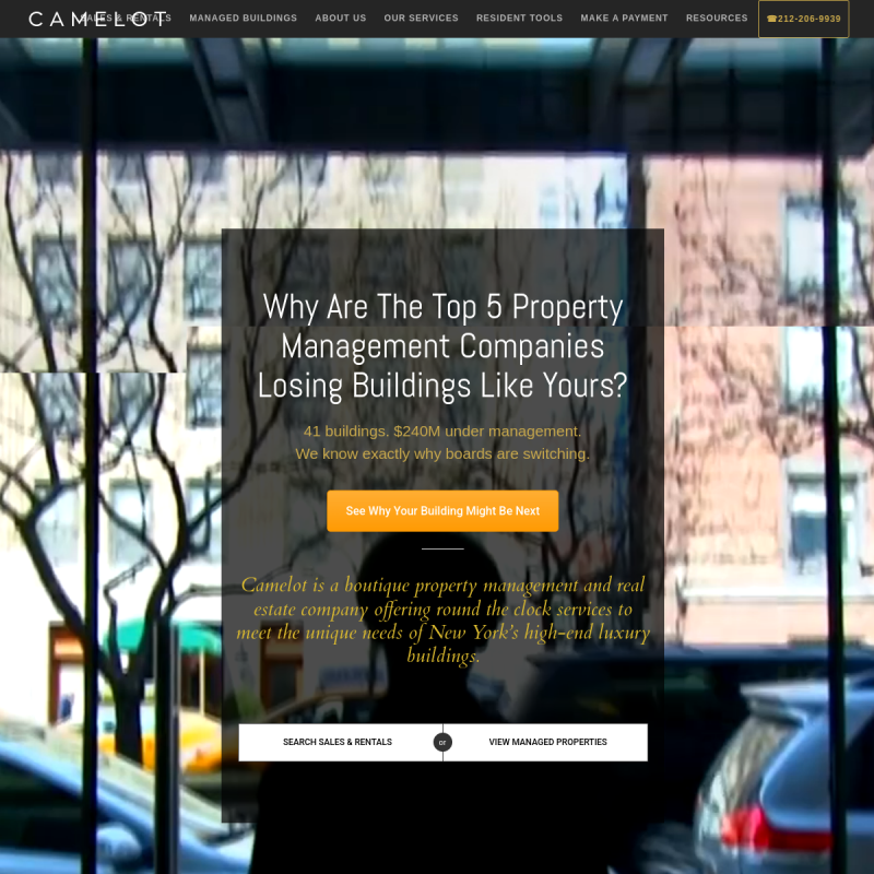 Camelot.nyc homepage
