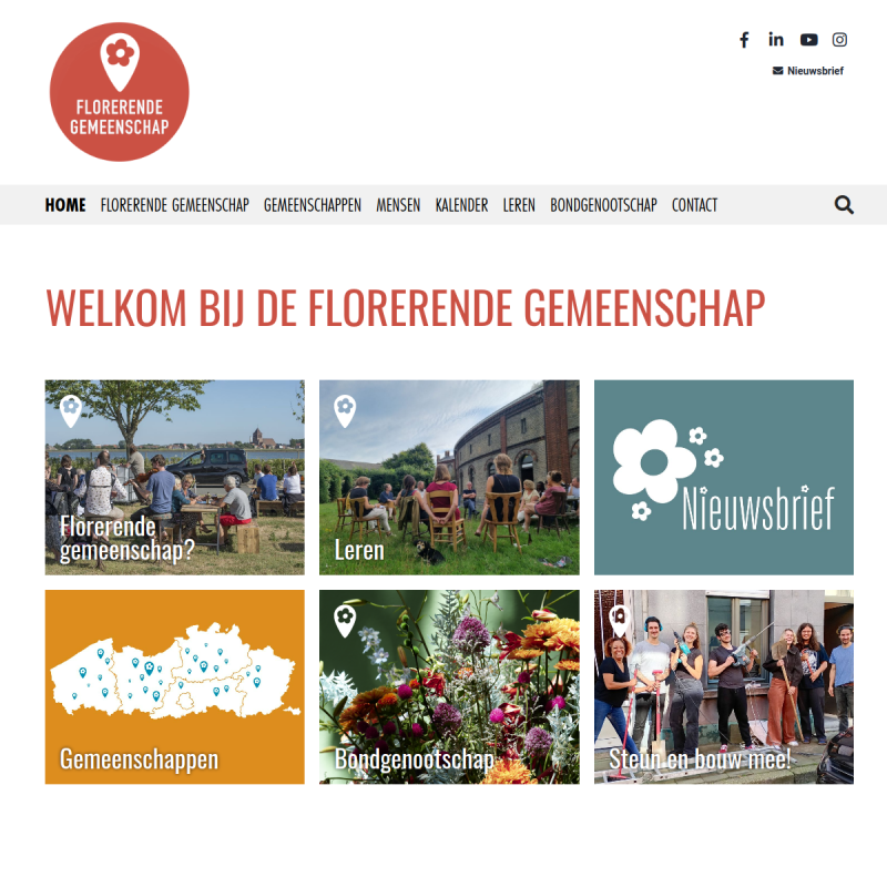 Florende Gemeenschap website