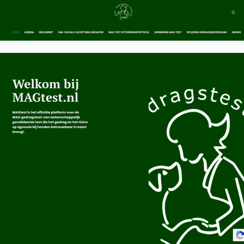 Screenshot van magtest.nl — gemaakt door DB ICT