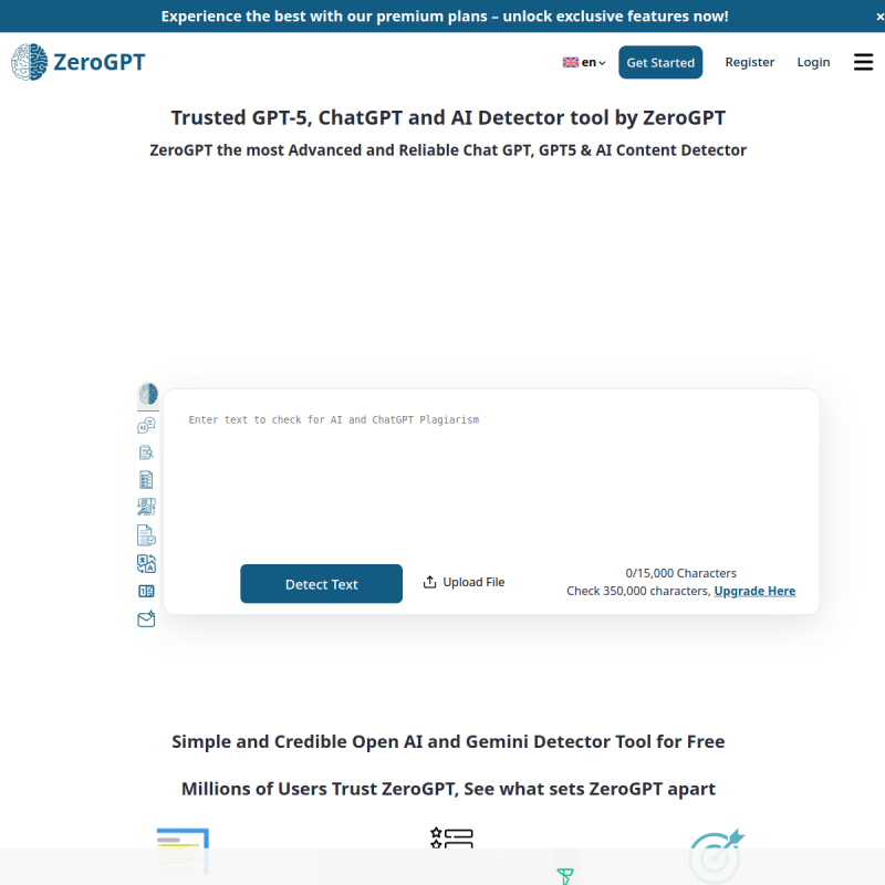 ZeroGPT Website Preview