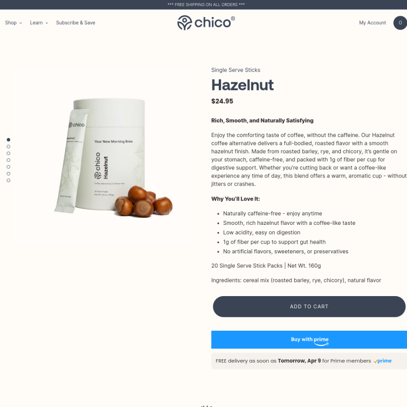 Chico website preview