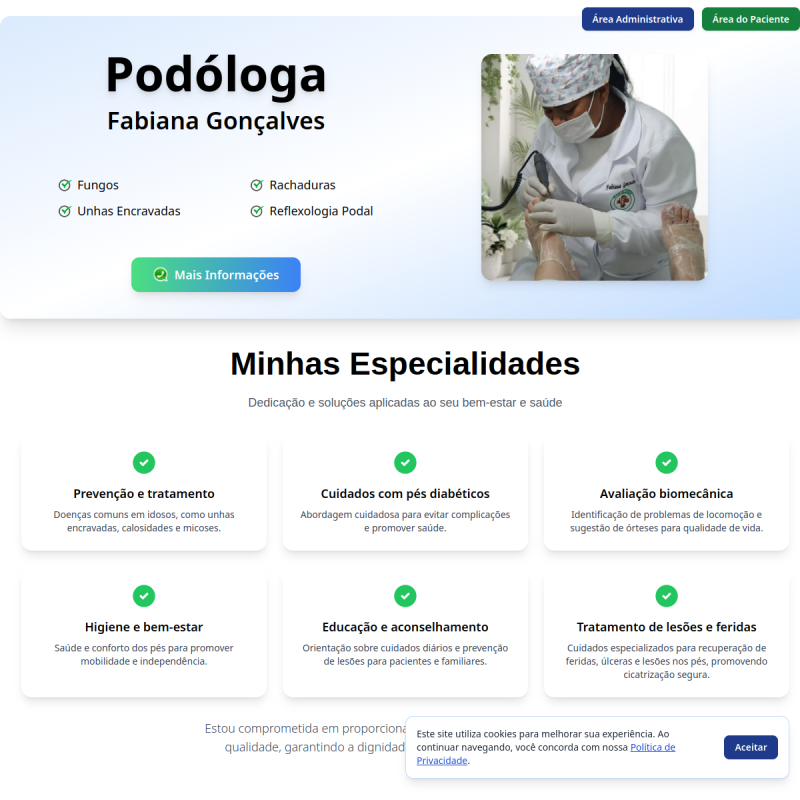 Thumbnail do projeto Fabiana Podóloga