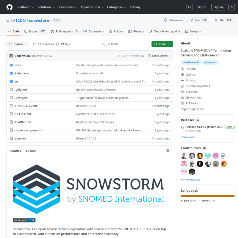 Snowstorm site preview