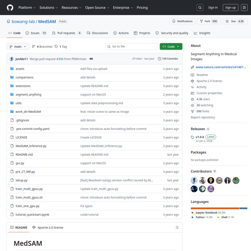 MedSAM site preview