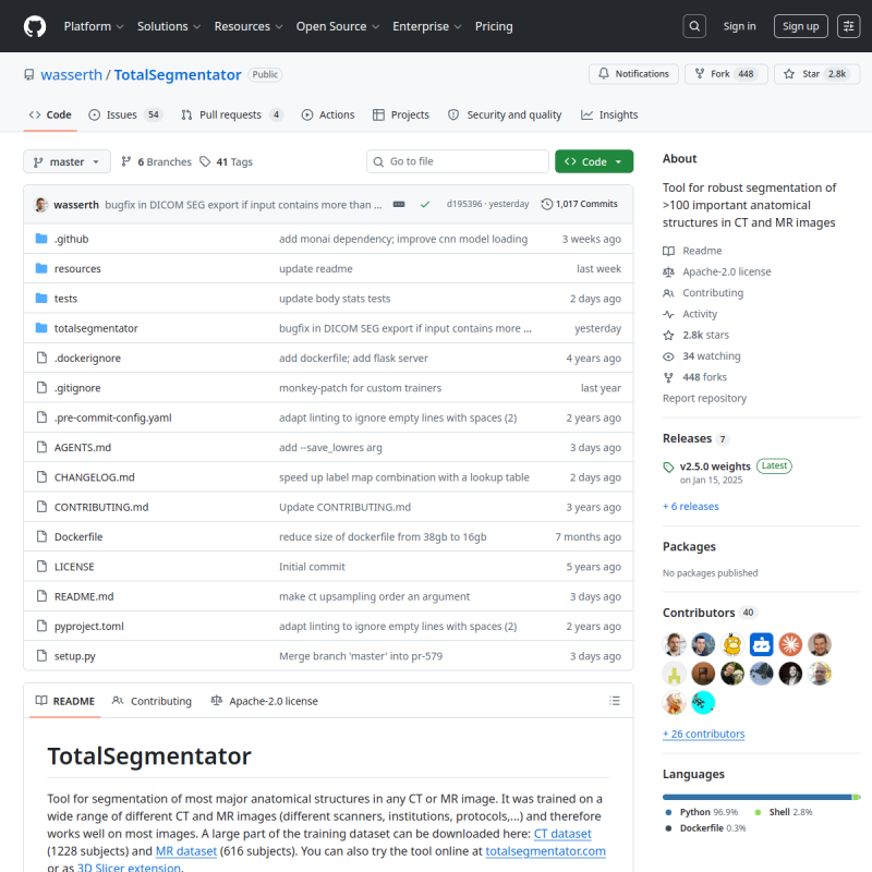 TotalSegmentator site preview