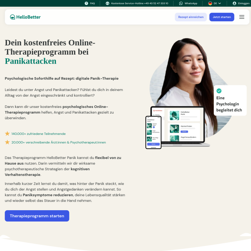 HelloBetter Panik site preview