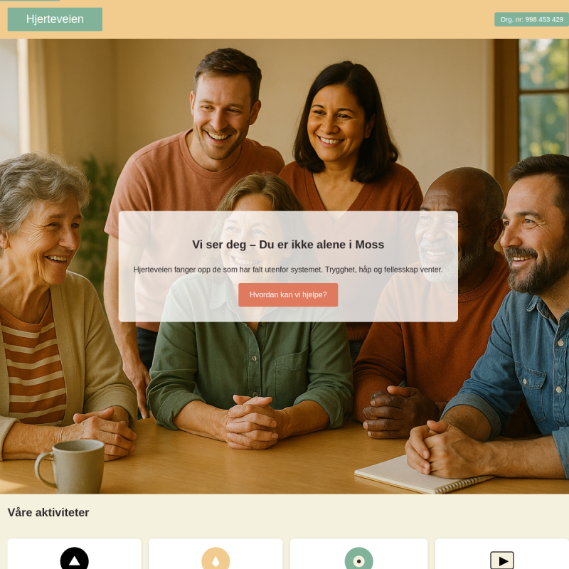 Hjerteveien nettside