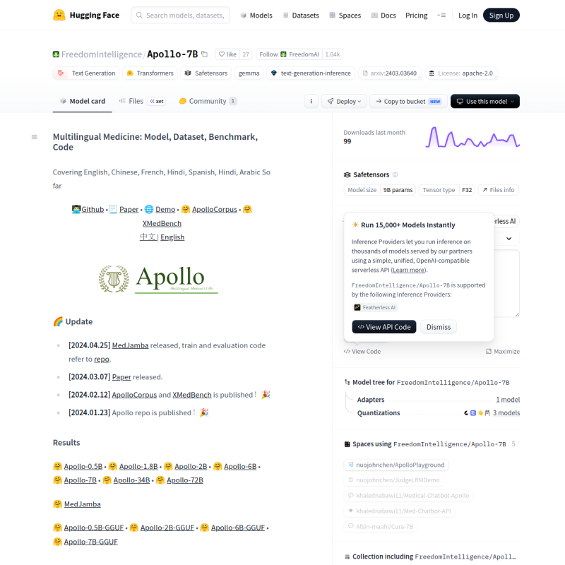Apollo / ApolloMoE site preview