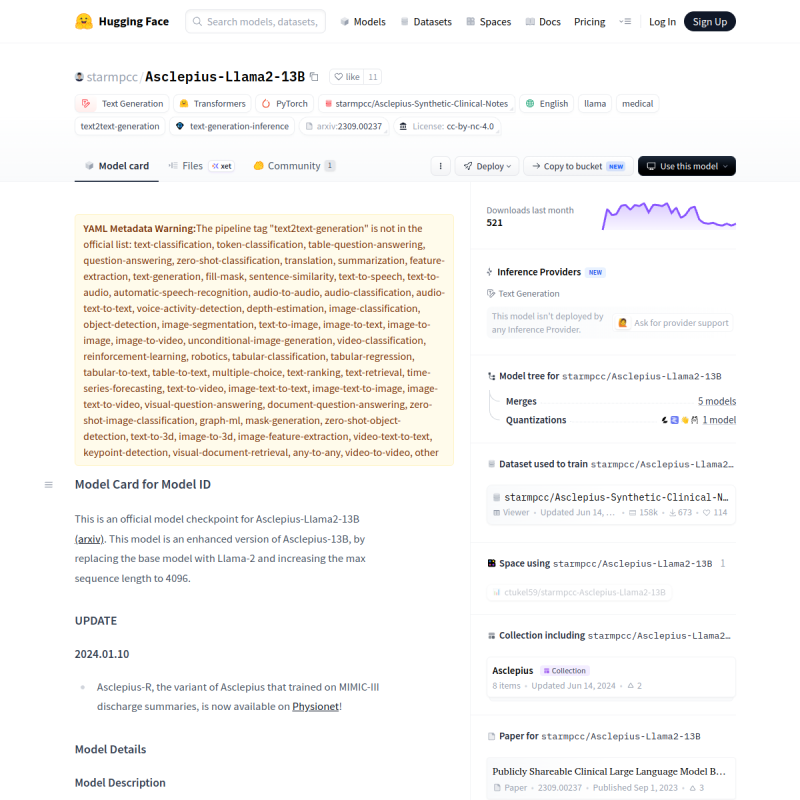 Asclepius site preview