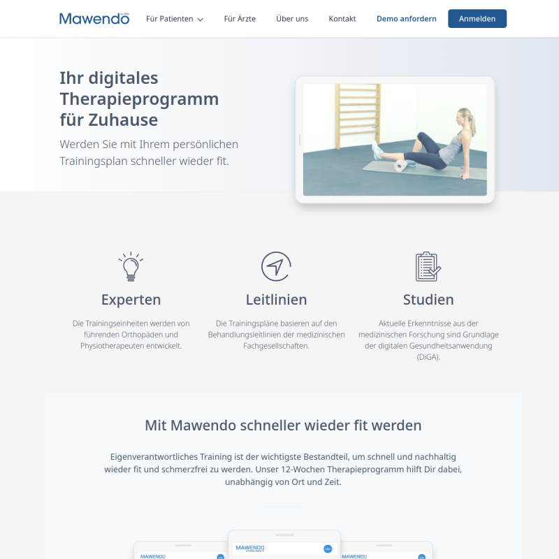 Mawendo site preview