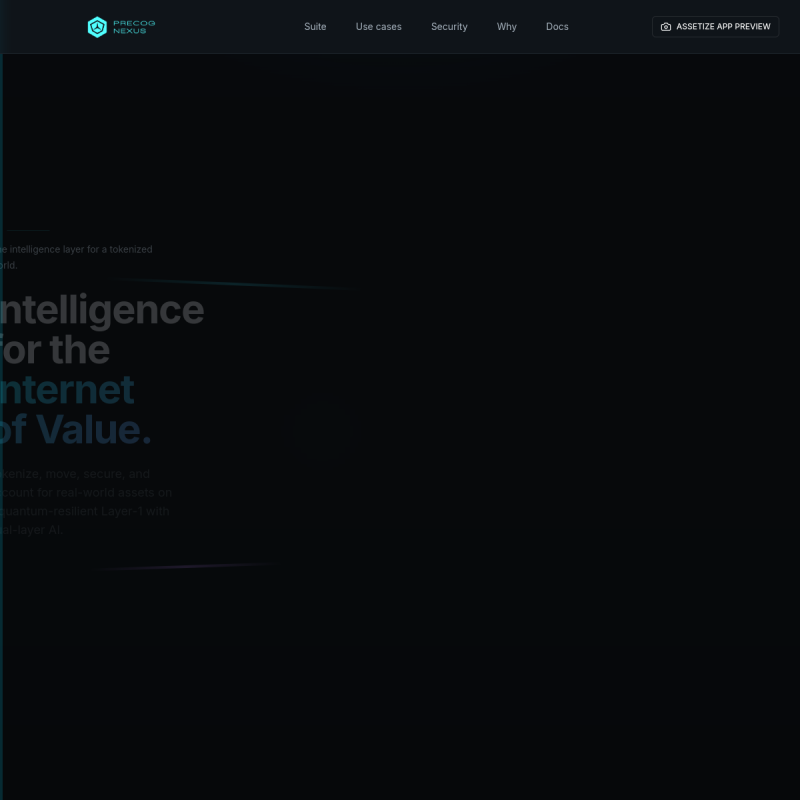 Precog website preview