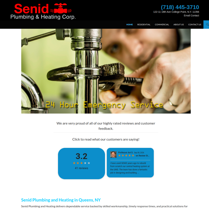 Senid Plumbing and Heating Corp