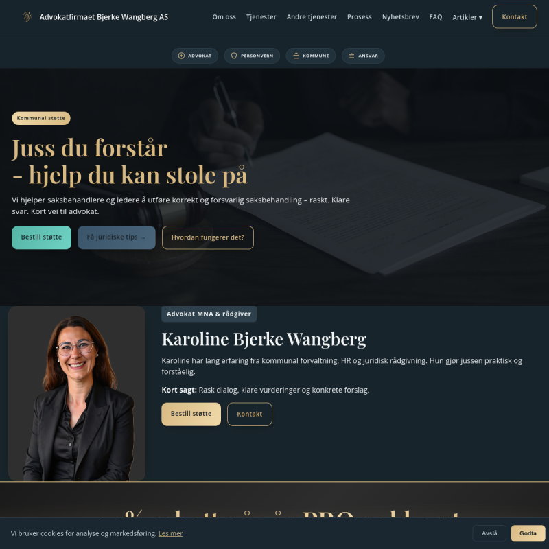 TryggeVedtak nettside