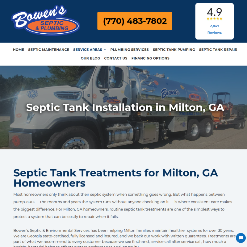 Bowen's Septic Tank