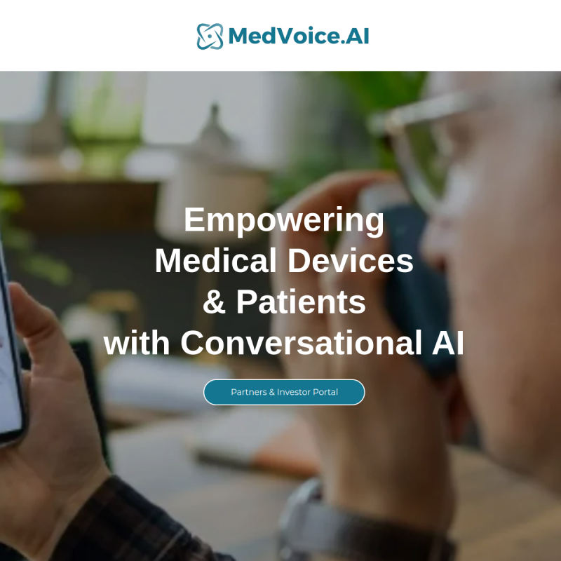 MedVoice.AI site preview