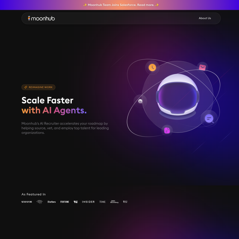 Moonhub website preview