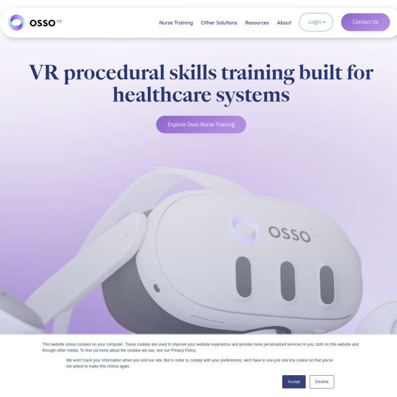 Osso VR site preview