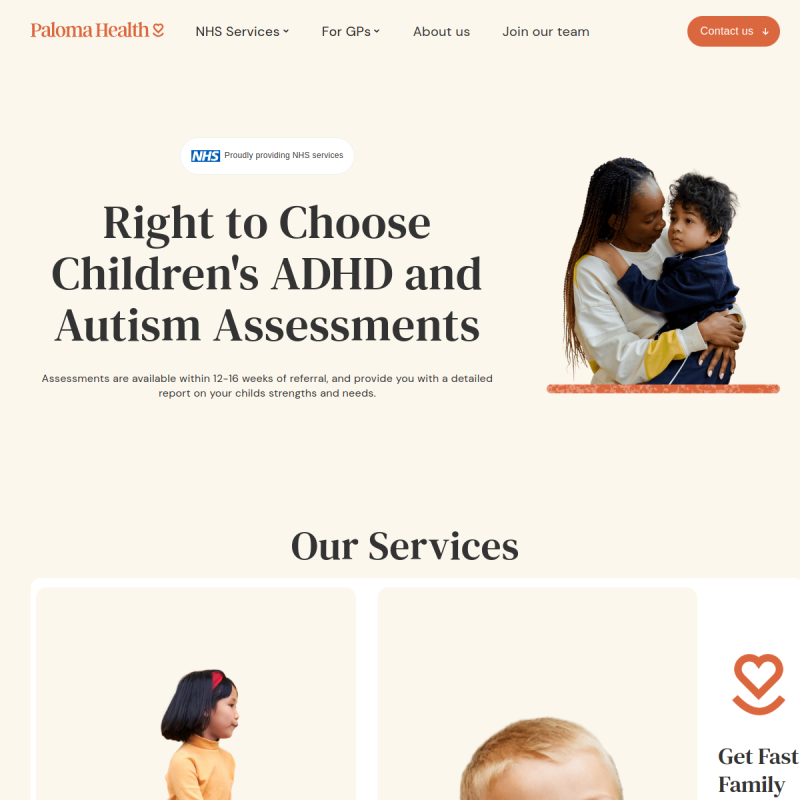 Paloma Health site preview
