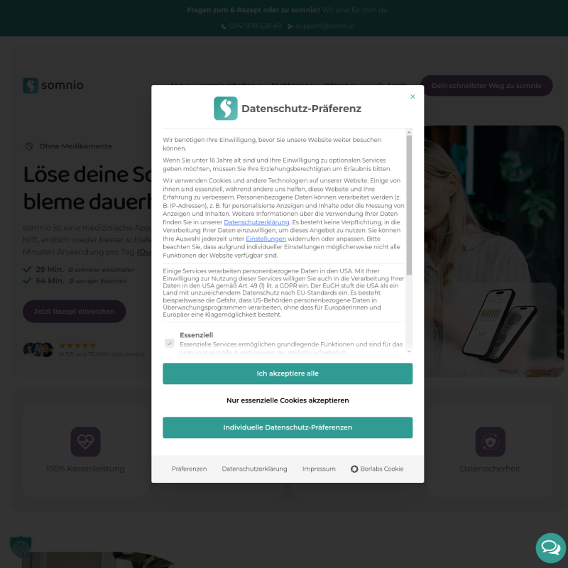 somnio site preview