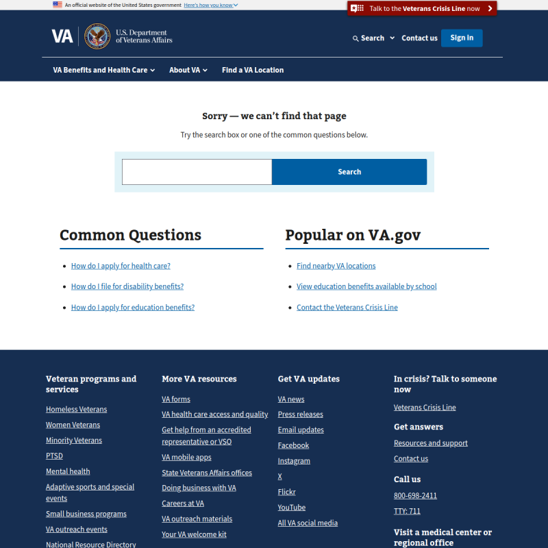 VistA site preview