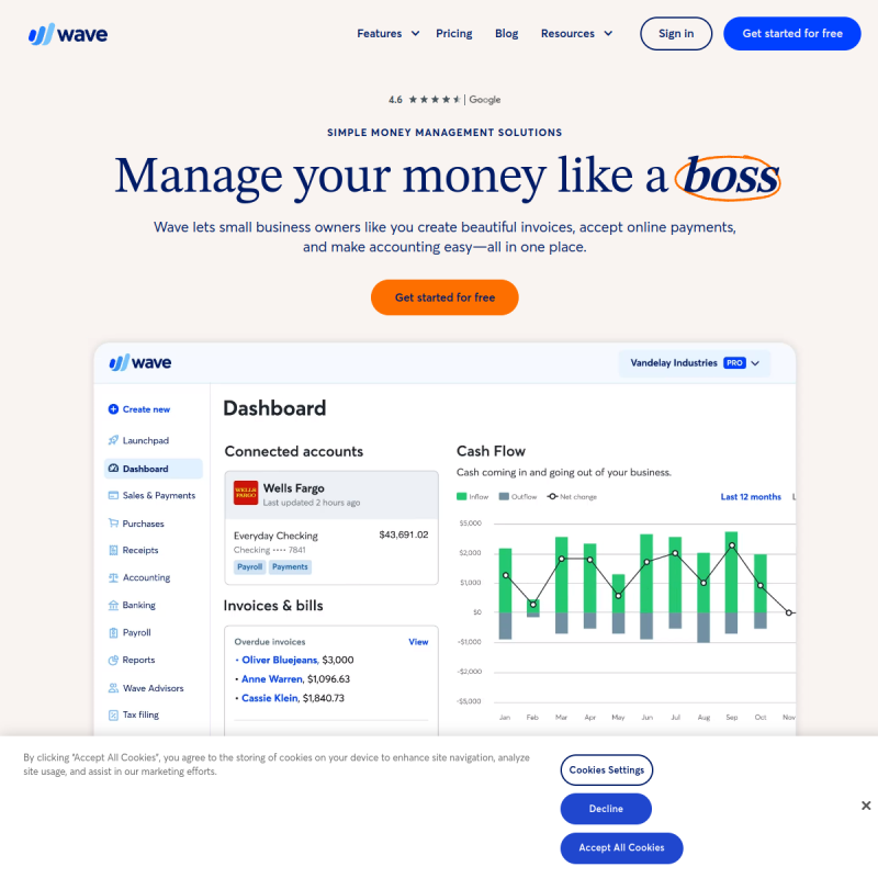 WaveApps Screenshot