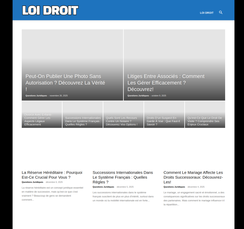 LoiDroit.fr screenshot