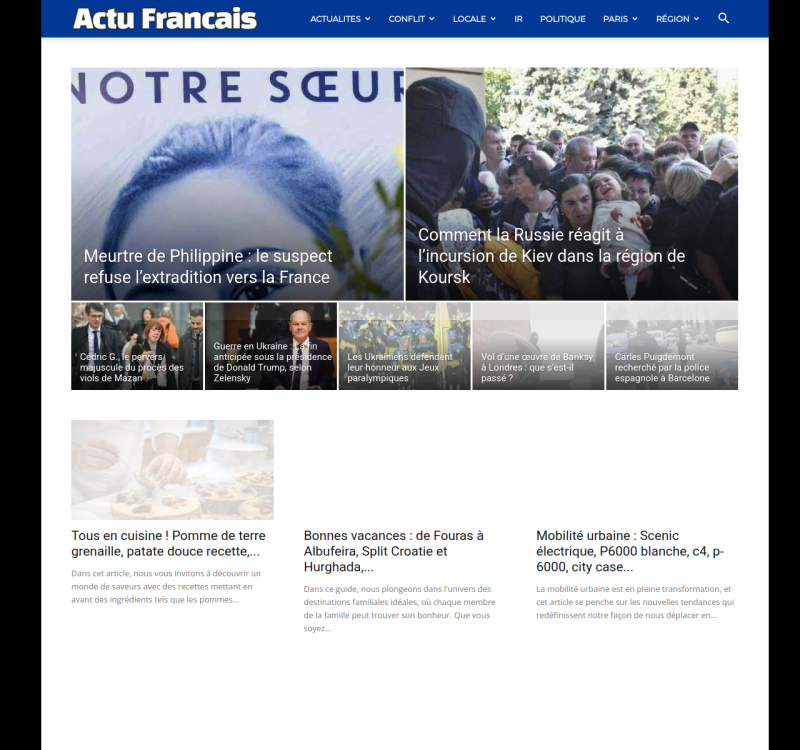 actufrancais.com screenshot