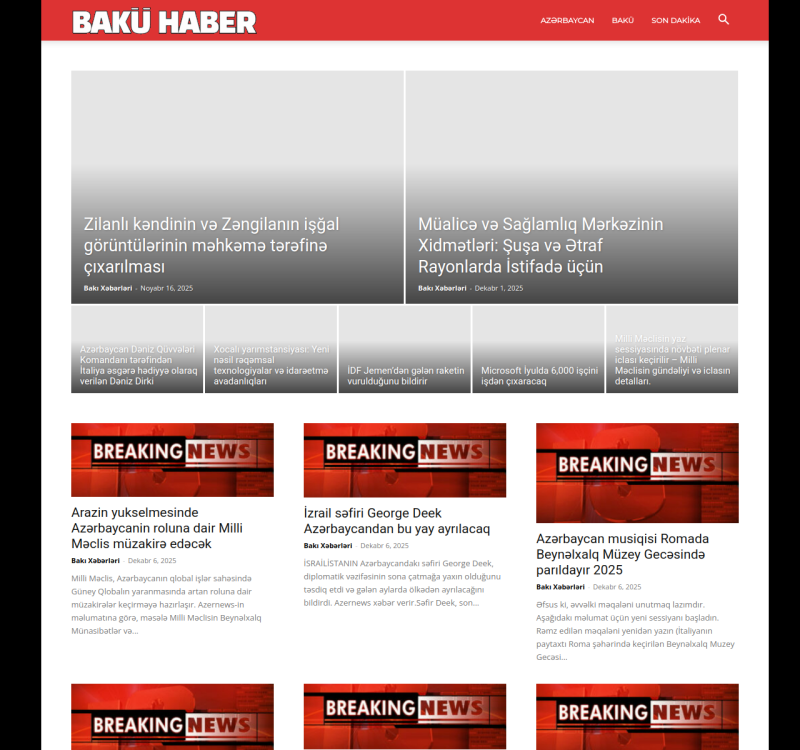 bakuhaber.com screenshot