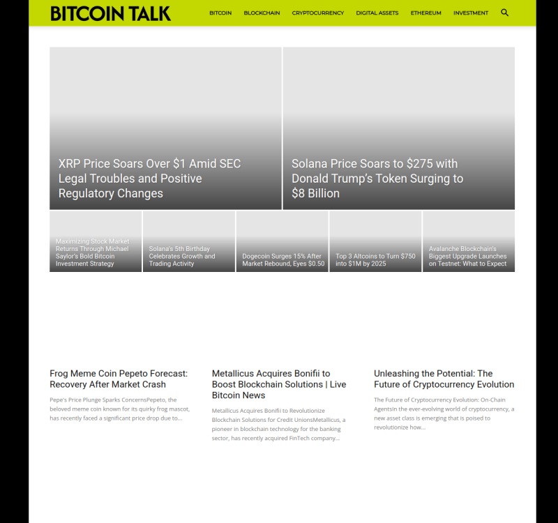 bcointalk.com screenshot