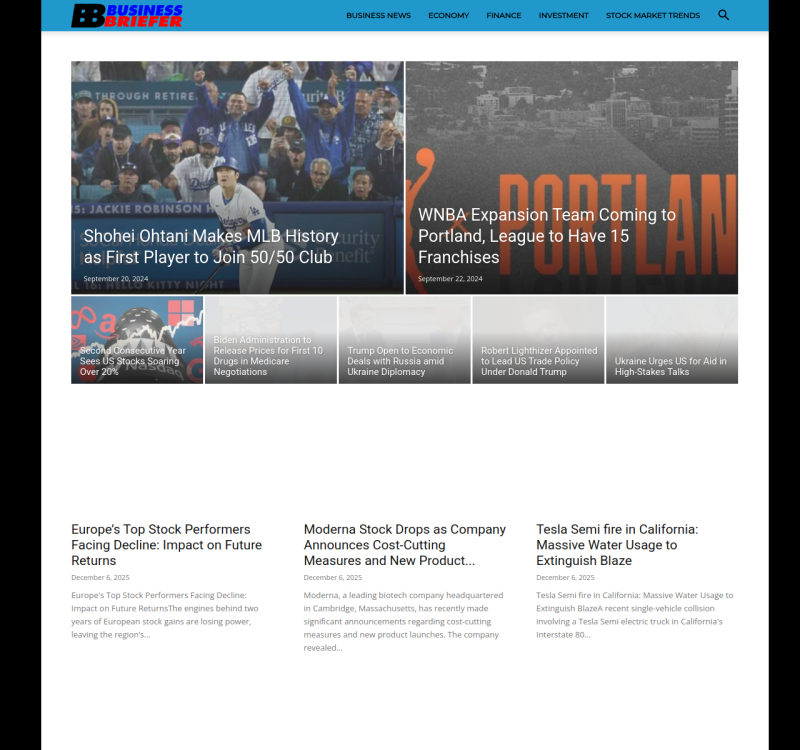 businessbriefer.com screenshot