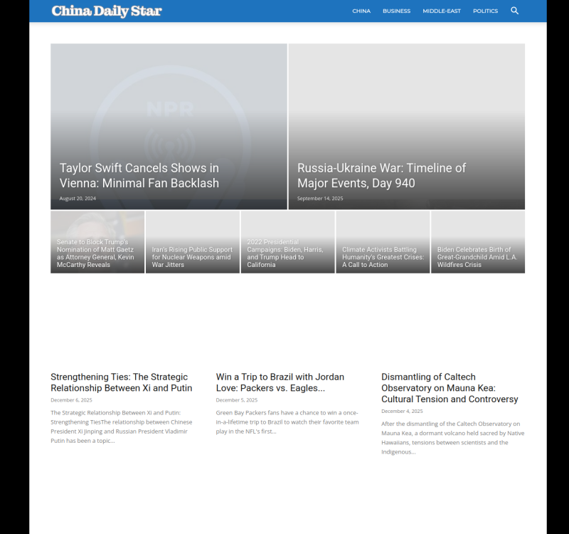 chinadailystar.com screenshot
