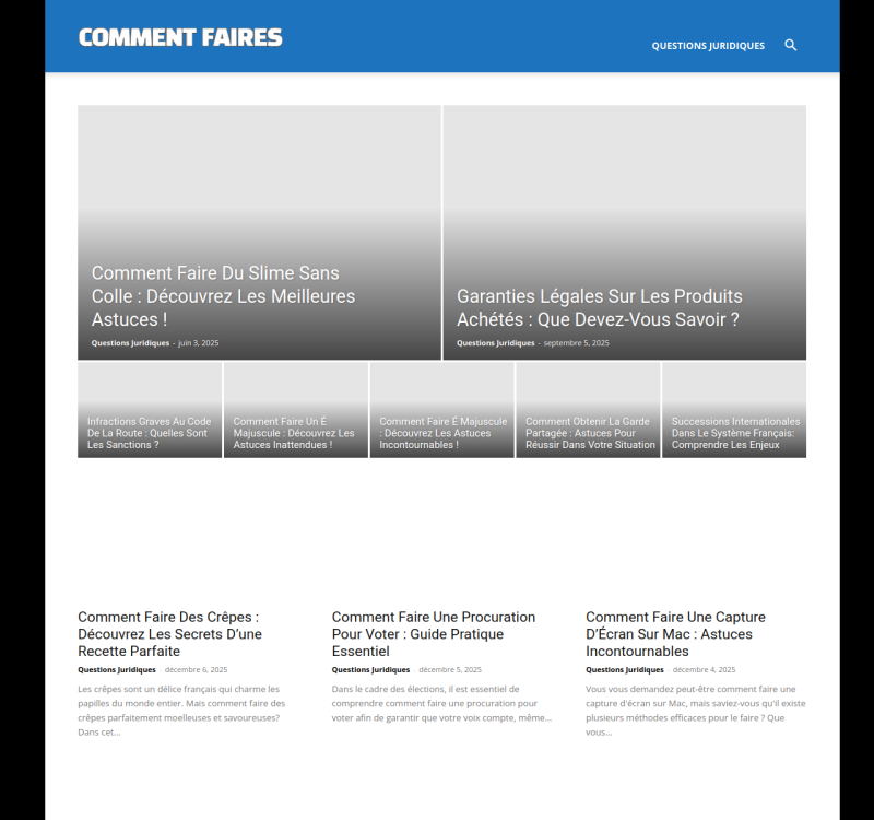 commentfaires.com screenshot