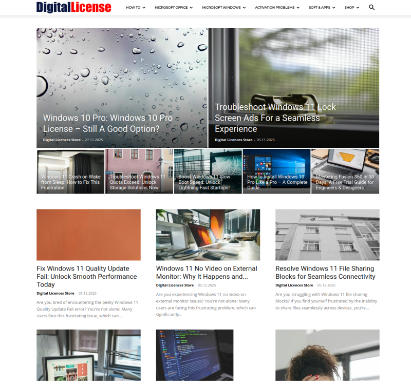 digitallicense.net screenshot