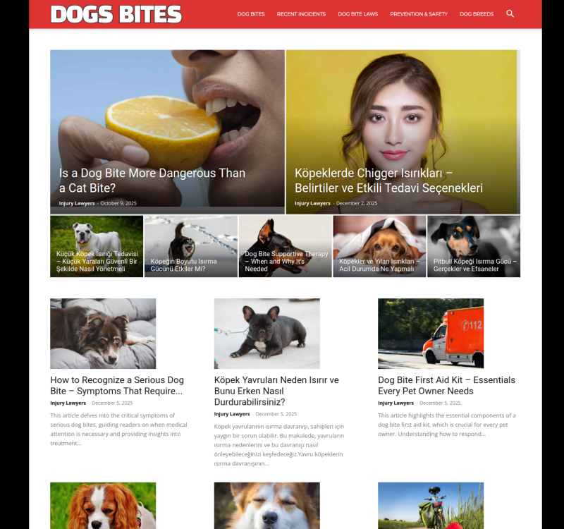 dogsbites.com screenshot
