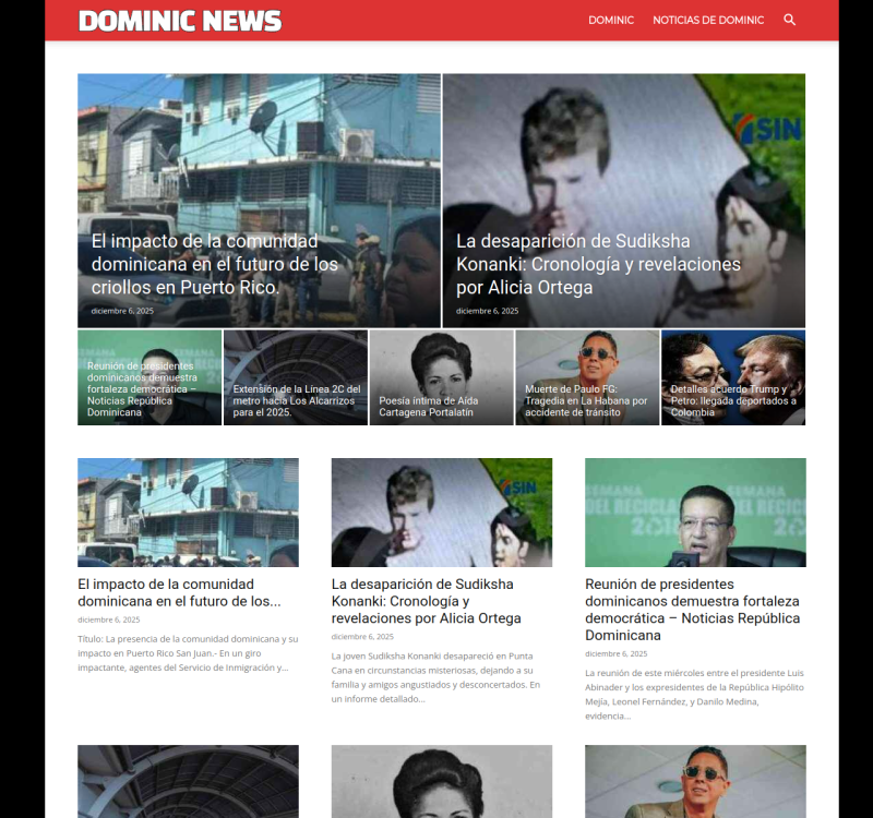 dominicnews.com screenshot